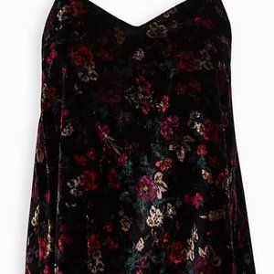 Torrid- Sophie velvet swing cami